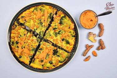 Kikkererwten frittata met Légumaise